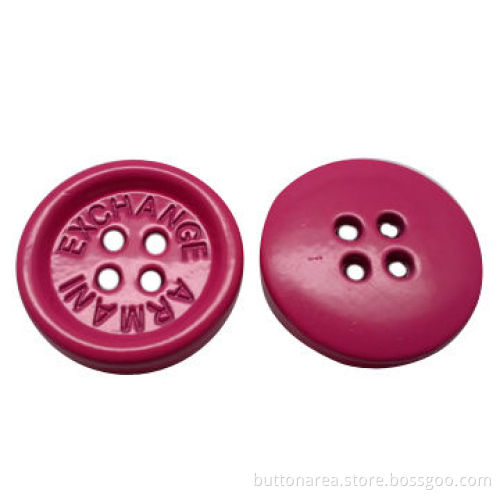 Alloy Sewing Button in 4-hole Painted Color